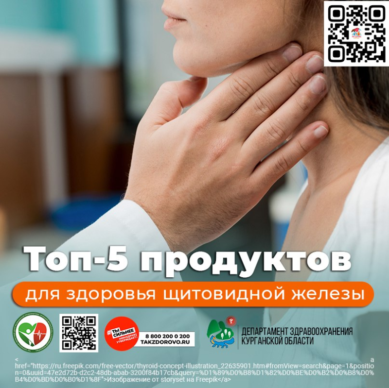  Топ-5 продуктов для щитовидной железы в наших карточках